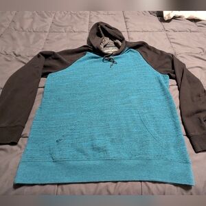 Urban Pipeline Men's Heathered Teal/ Black Awesomely Soft Ultimate Hoodie Sz L